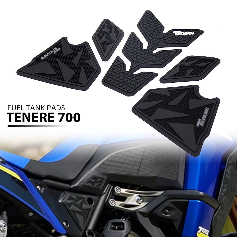 

Нескользящие боковые наклейки на топливный бак мотоцикла для Yamaha TENERE 700 Tenere700, водонепроницаемые резиновые наклейки