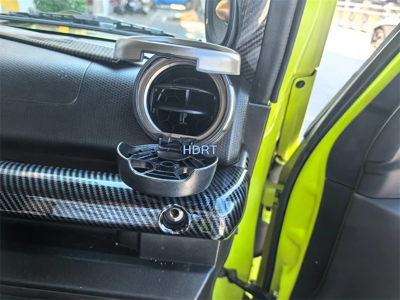 يصلح لسوزوكي جيمي JB64/JB74 2019 + نمط السيارة والعتاد التحول نافذة لوحة التحكم الجبهة الخلفية منفذ تنفيس الهواء ألياف الكربون الداخلية