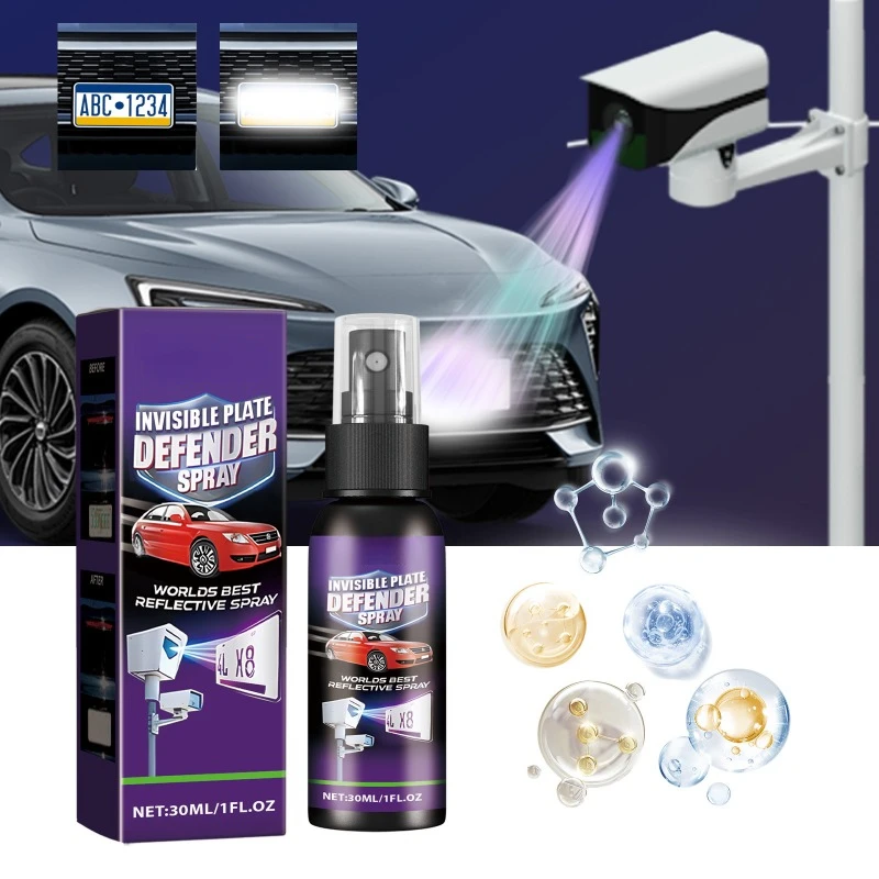 Spezialreflektierendes Spray, Kfz-Spray mit klarer Beschichtung, transparentes Finish-Spray, halbtransparente Fotoplatte, transparent, Autoteile