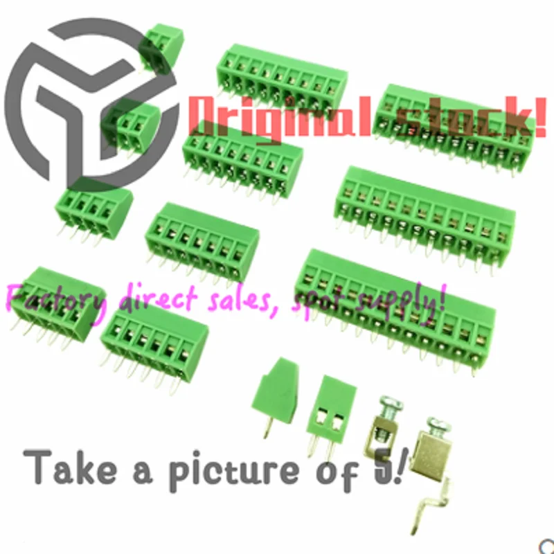 

128-2.54-5P Copper and Environmental friendly (10 pieces)Screwed PCB Terminal Row KF128/DG308/MPT0.5 Phoenix Terminal Connector