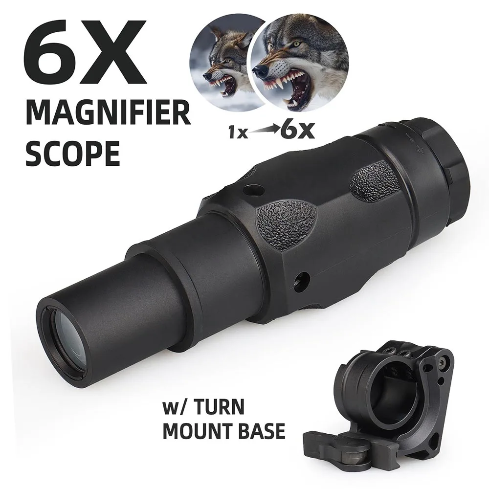 GZ1-0413B Monocular Telescope airsoft accessory hunting rifle scope sight 6x20 tactical riflescopes with metal riser scope mount