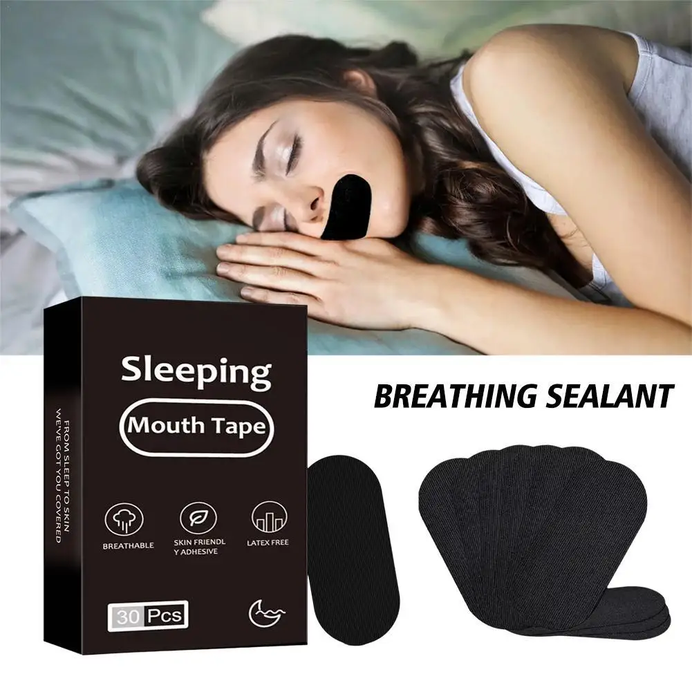 

NEW Sleeping Mouth Tape Right Way Stop Snoring Anti Snore Mouth Nose Strip Allergenic Breathing Strip Reduce Mouth Dryness
