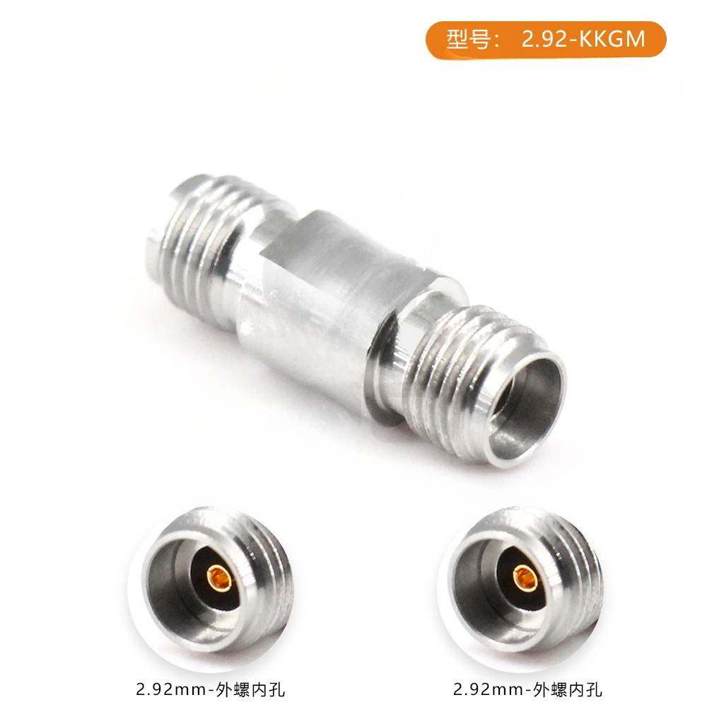 RF Coaxial Adapter 2.92mm Connector 40GHz Stainless Steel Millimeter Wave Converter Head