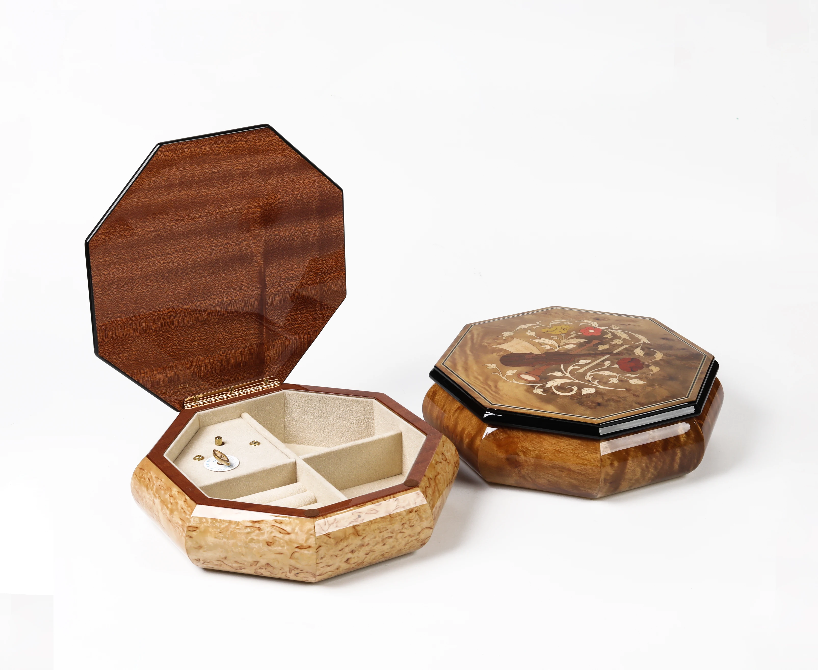 wooden jewelry music box