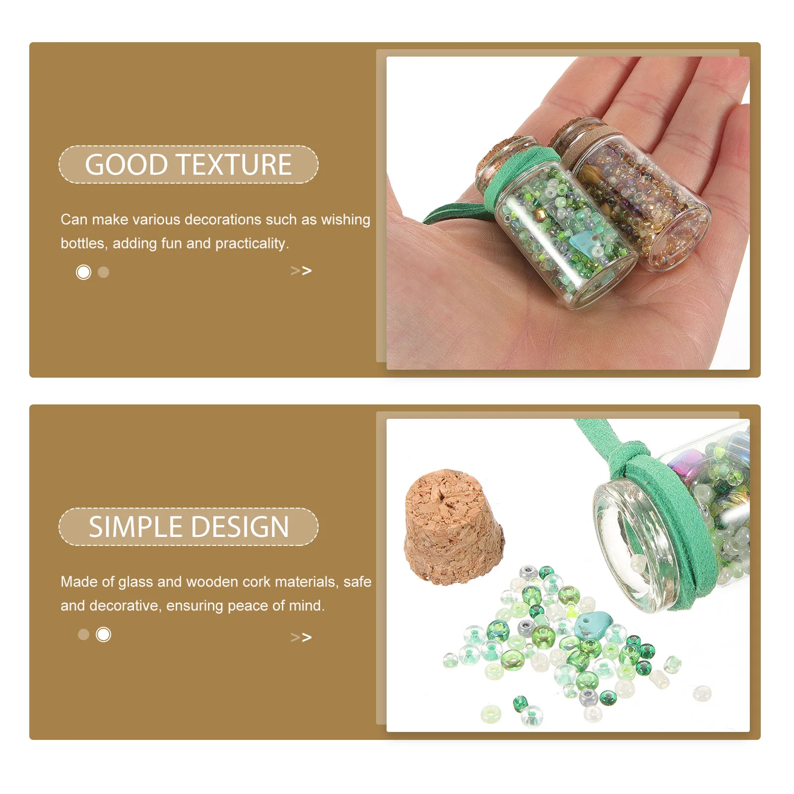 

1 Glass Bottles With Cork Mini Set Diy Wishing Decoration Craftsbeads Bottle Decor Beads In Glass Jars Tiny Beads Bottle Set