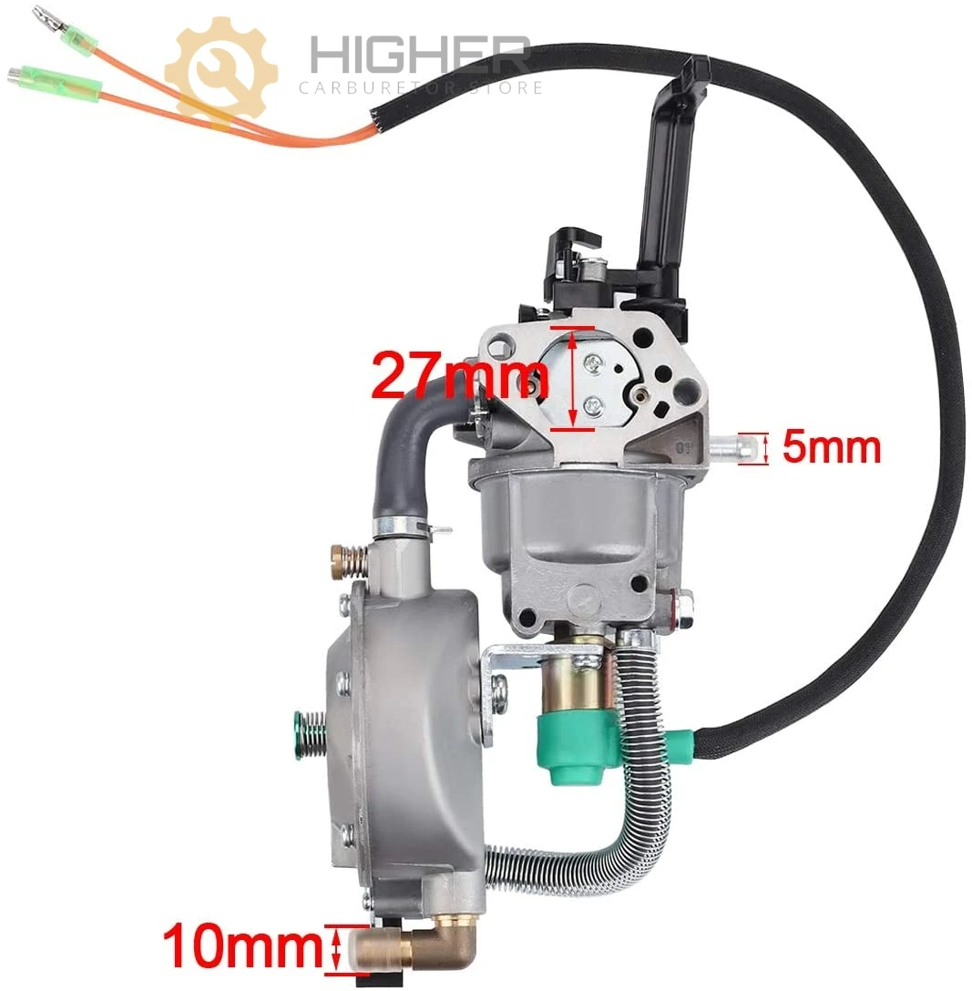 

carburetor KITLPG TYPE Dual Fuel GX390 Carburetor for LPG Conversion Kit Compatible for Honda GX390 188F 4.5-5.5KW