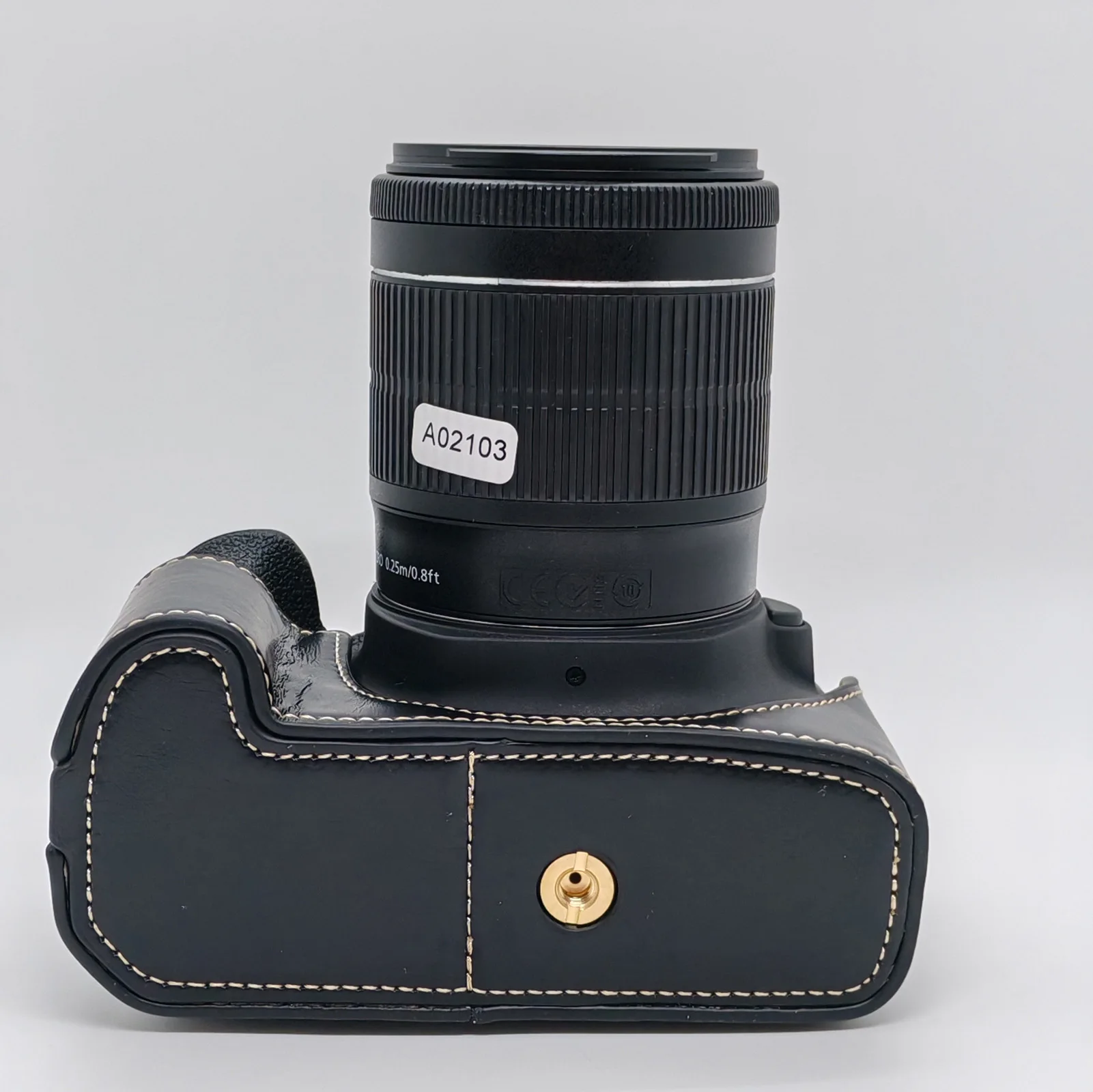 حافظة جلدية نصف حافظة لكاميرا Canon Eos 1300D 1500D 550D 500D Rebel T6 T7 T1i T2i #4