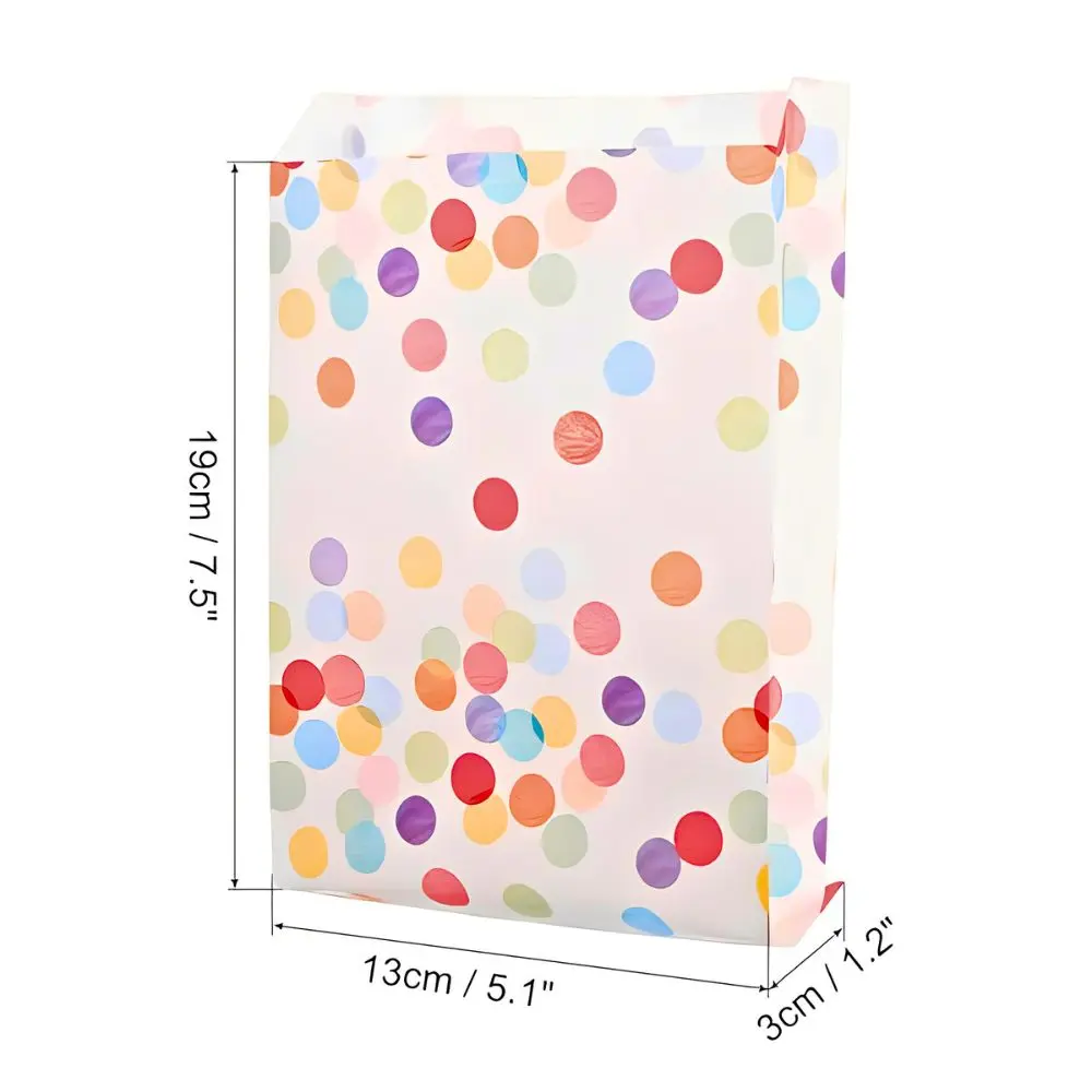 22pcs Cute Polka Dot Oil Resistant Gift Bags & Thank You Stickers, Ideal for Birthday Party, Wedding, Bakery Snack Packaging YMY