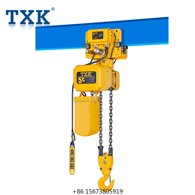 Liftking 5Ton Electric Chain Hoist with Limit Switch Overheat Protector Self Lock Contactor Cooling Fan