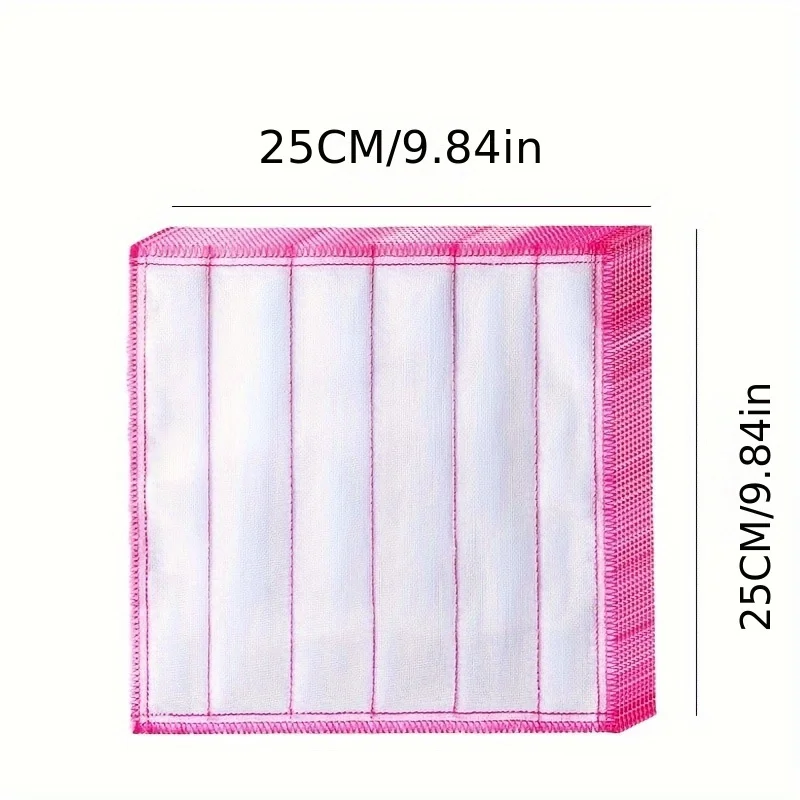6/12Pcs Of Highly Absorbent Thick Dish Cloths - Reusable Microfiber Cleaning Rags, Suitable For Household Use, Kitchen