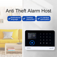 Tuya WiFi Home Alarm System Rechargeable 2G/4G Wireless Alarm Panel SOS Anti-Theft Alarm Host Home Security Real-Time Monitoring