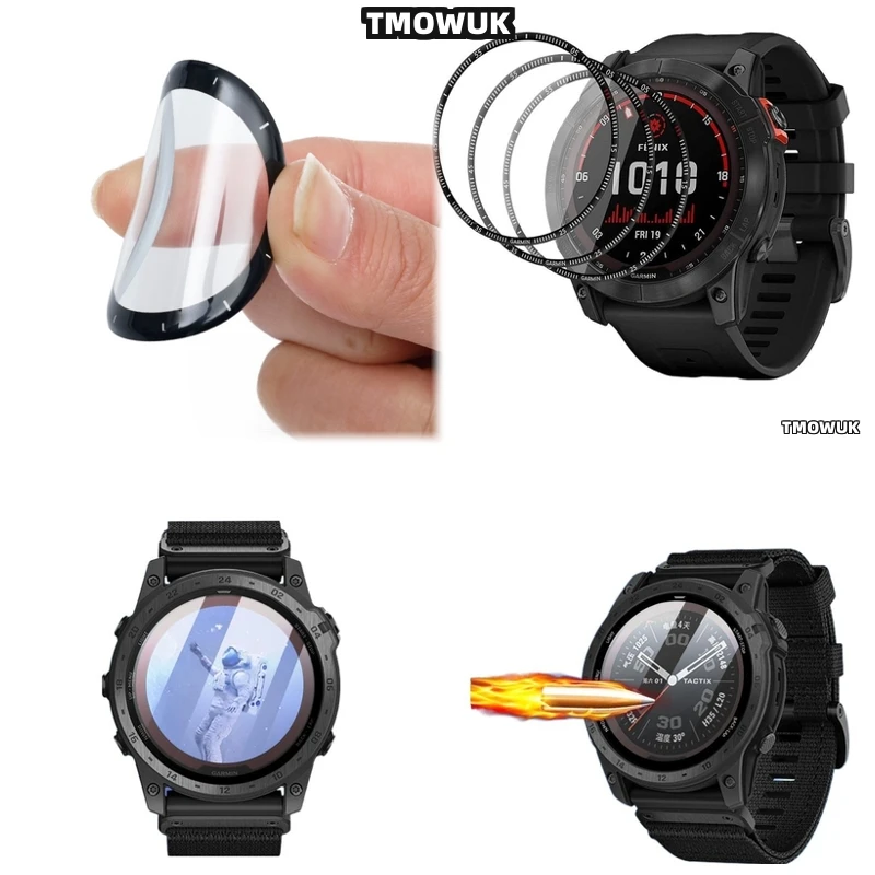 

For Garmin Fenix 6 7 8 7X 6X 7S 47mm 51mm UV Protection Film Prevents Sun Damage