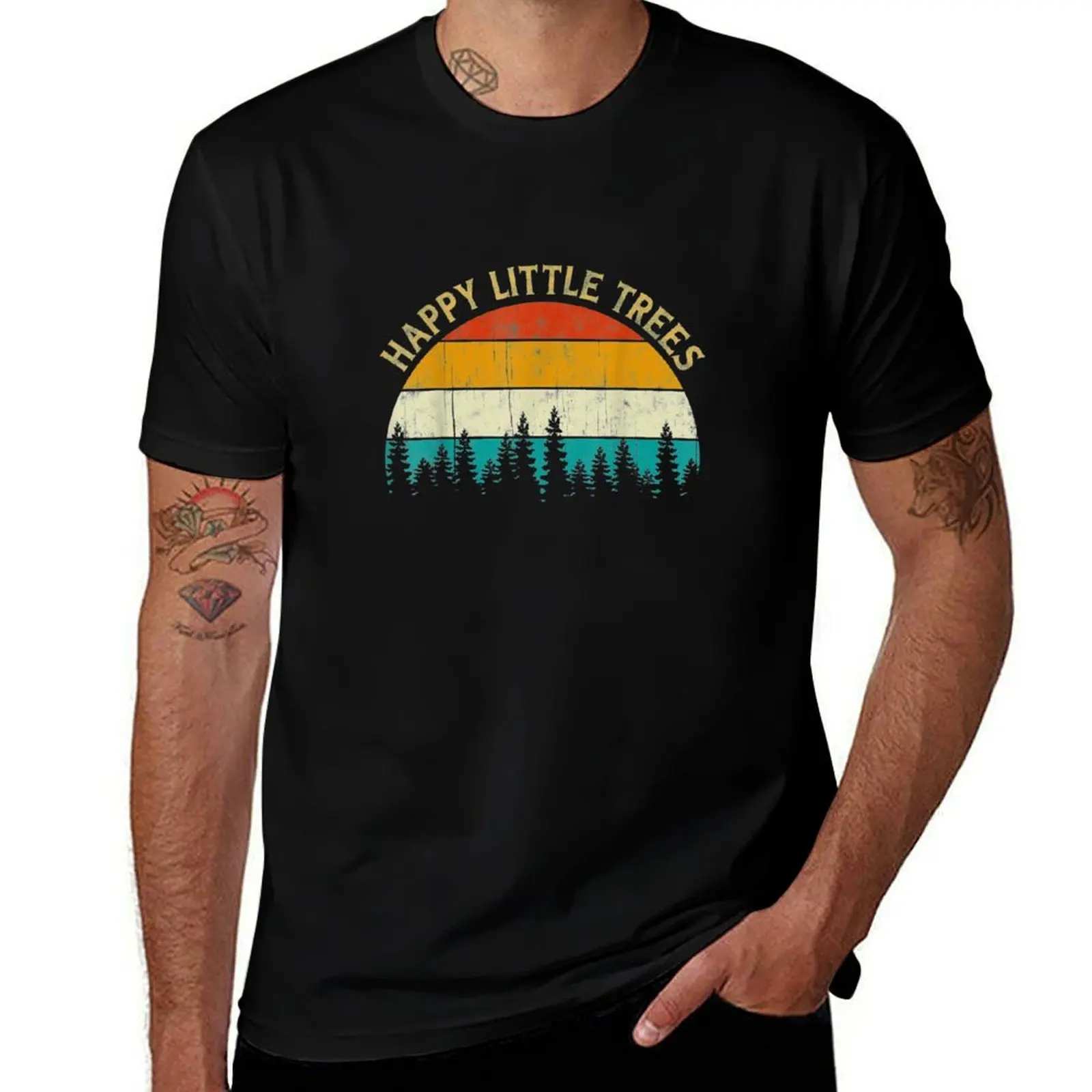

Happy Little Tree T-Shirt Summer Casual Loose T-Shirt