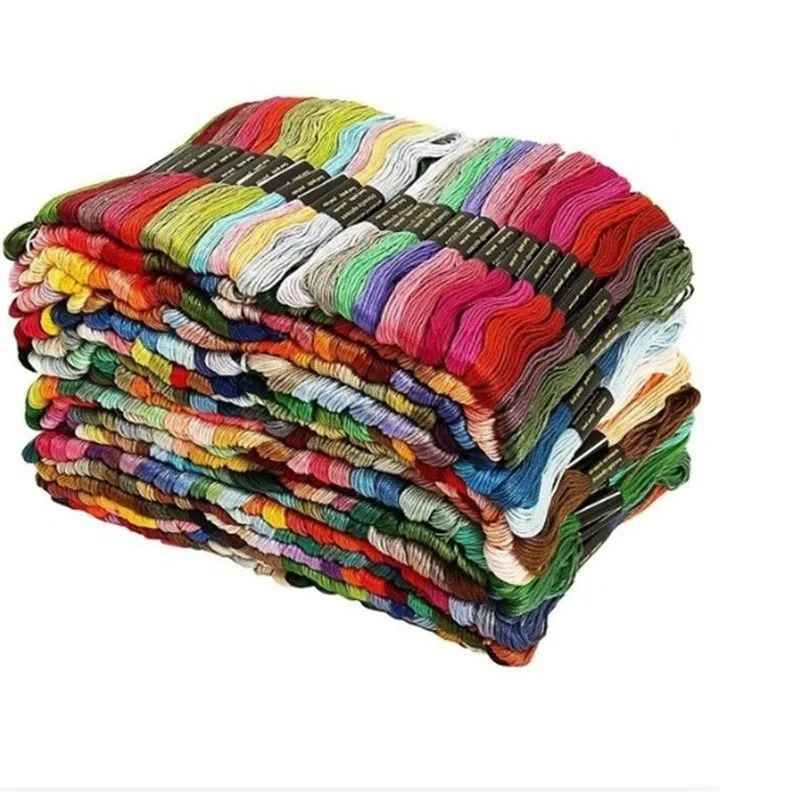 

Useful 15-200PCs Knitting Handmade Floss For Sewing Skeins Craft Embroidery Thread linha de costura Kit