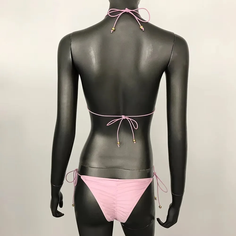 Bathing Suit Women Swimwear Solid Mini Bikini Set Brazilian Biquini Swimming Suits Beachwear Micro Bikini Sexy Swimsuit Female