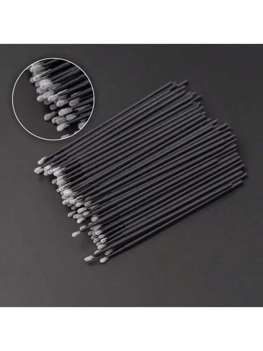 100pcs/Lot Eyelash Micro Swabs Cleaning Lash Lift Glue Remover  Applicators Makeup Brushes Tool   Microblade Extension