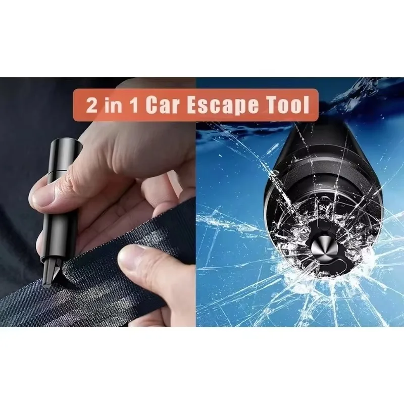 Car Breaker and Cutter Belt 2-in-1 Design,Emergency Tool,Vehicle Safety Hammer,Durable Material,For Vehicle Emergencies.