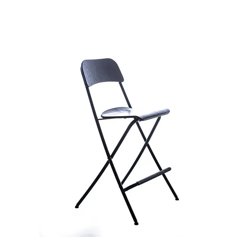 Bar stool studio Chair Black simple bar Franklin chair folding chair domestic bar chair