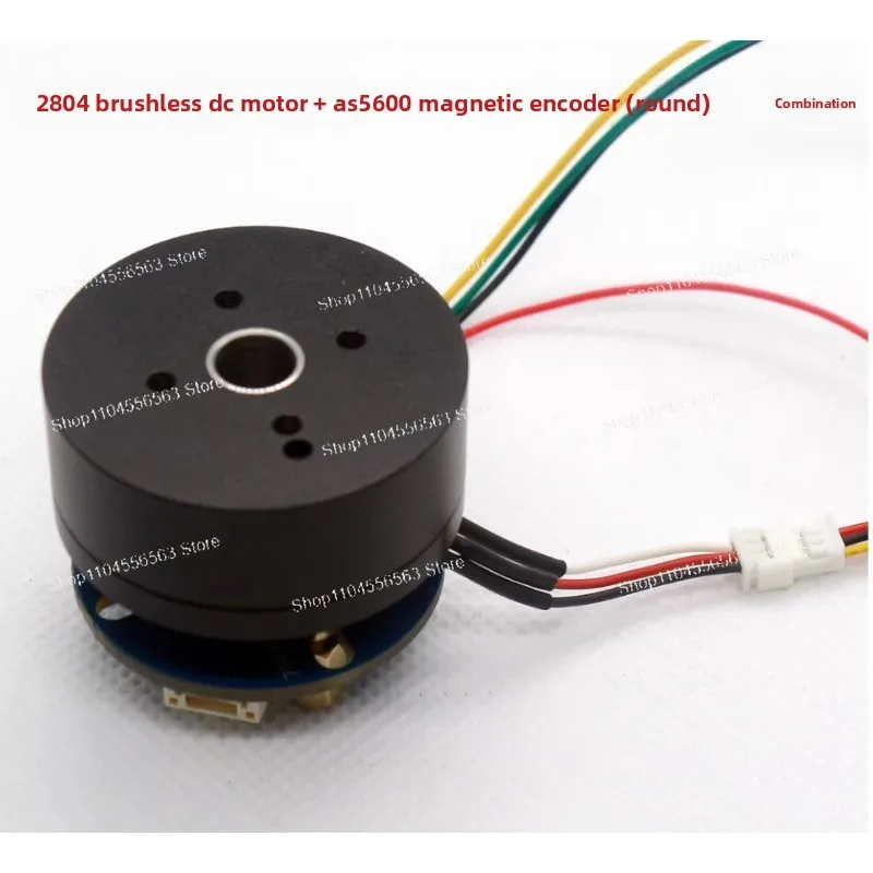 2804 DC brushless motor magnetic encoder AS5600/MT6701 driver board FOC hollow shaft pan/tilt