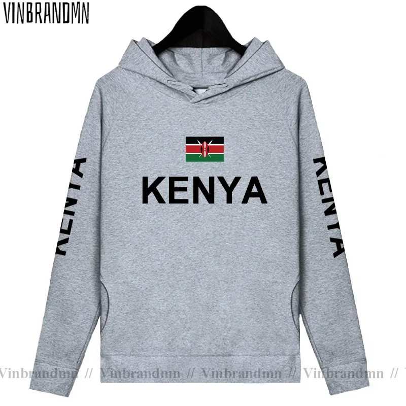 Republic of Kenya Kenyan Hoodies Men Sweatshirts New Fashion Hip Hop Streetwear Tracksuit Nation Footballer Sporting Country KEN