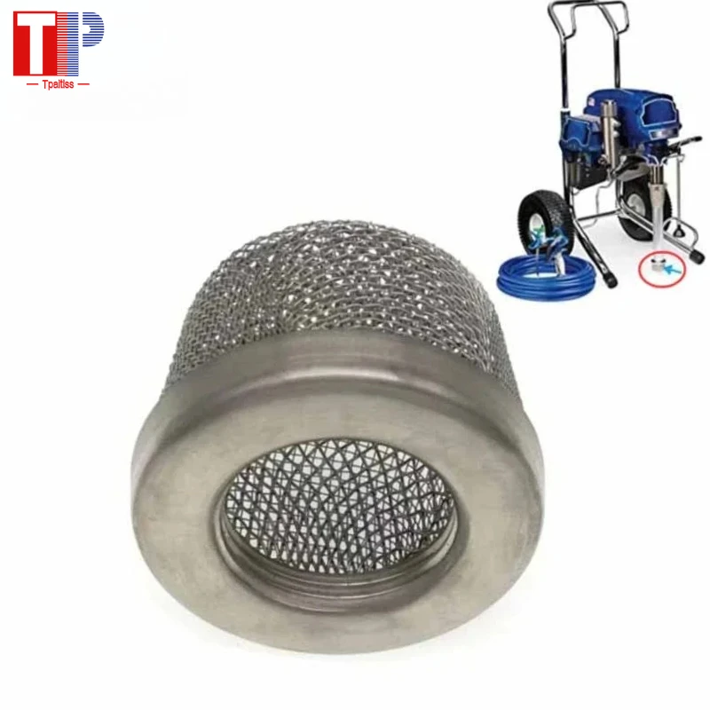 

181072 Входной сетчатый фильтр с резьбой NPT 1,2 дюйма для всасывающего шланга безвоздушного распылителя краски 795 1095 7900 181-072