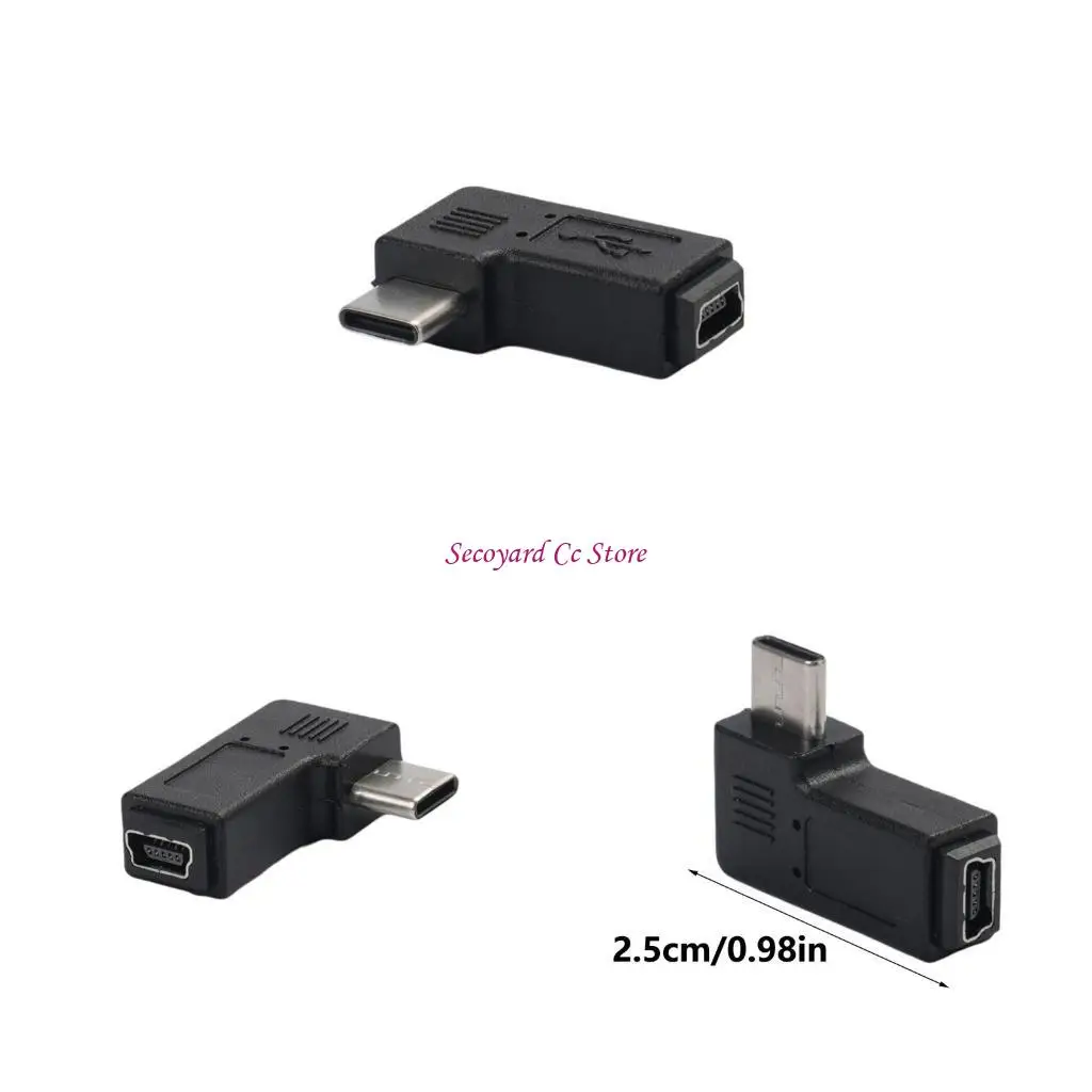 

Конвертер N3UC для телефона ноутбука цифровая камера 90 градусов типа C в мини-USB-адаптер