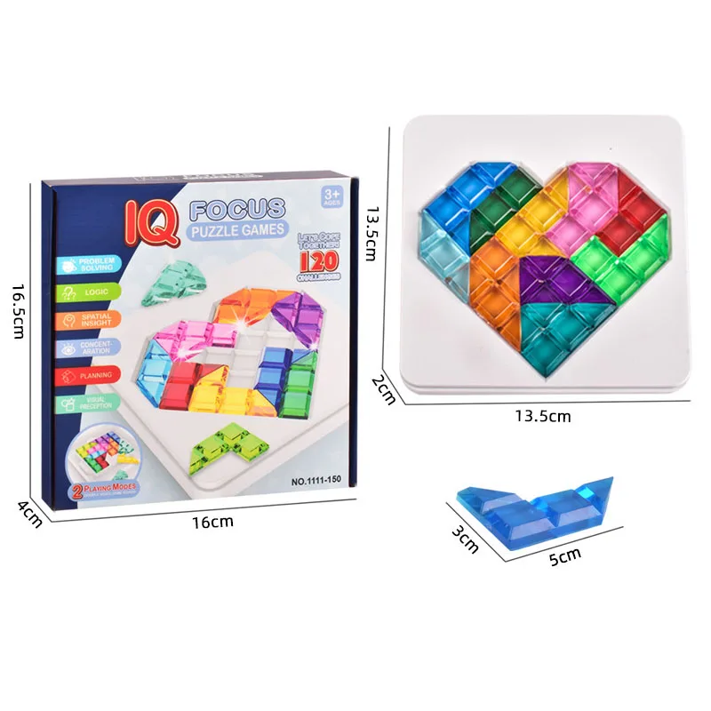 120 Challenges Jigsaw Puzzle Hide Seek Game Toys with Solution Strategy Board Games Training Toy Children Montessori Toy Gift