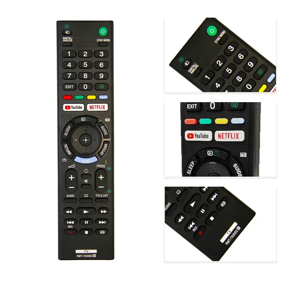 

Universal Remote Control RMT-TX300E for Sony Led Smart TV LCD TV with Youtube Netflix Button KD-55XE8505 KD43X8500F RMT-TX300P