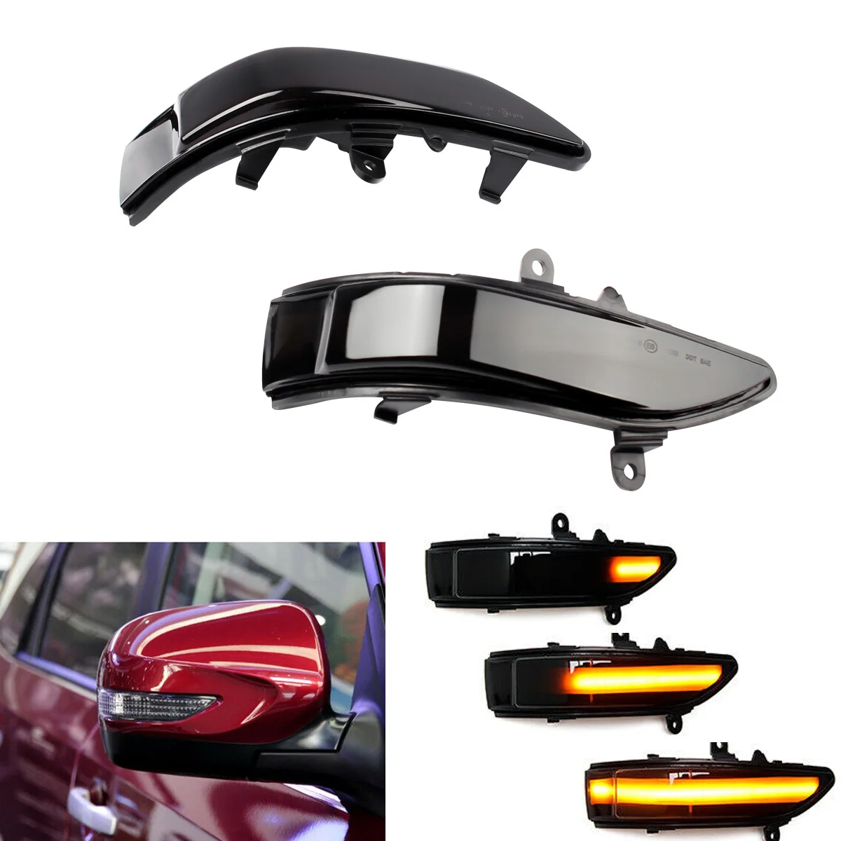 LED Dynamic Side Mirror Indicator Lamp Turn Signal Lights for Subaru Forester Tribeca Outback Legacy 2008-2011 Car Styling