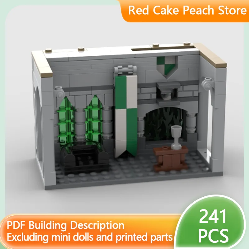 

Magical Movie Model MOC Building Bricks Castle School Common Room Modular Technology Children Holiday Gifts Assemble Toys Suit