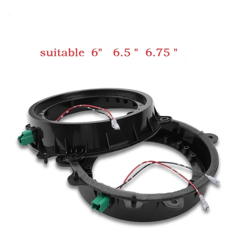 Car Audio Door Bass Speaker Mat Audio Horn Adapter Wire Cable Ring Waterproof  8 to 6.5\