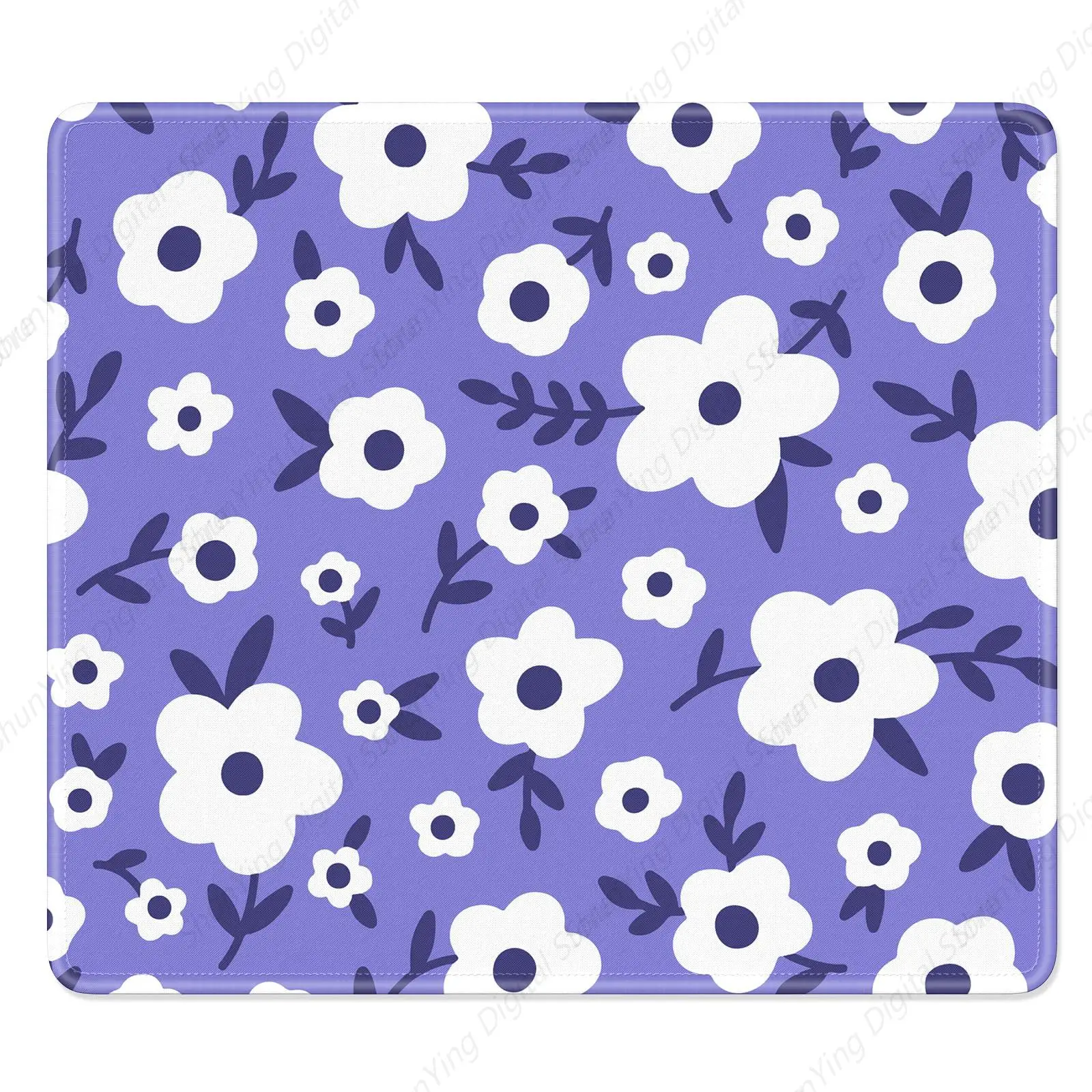 

Purple Flower Computer Mouse Pad Anti Slip Rubber Durable Mouse Pad Suitable For Games Offices Laptops 25*30cm