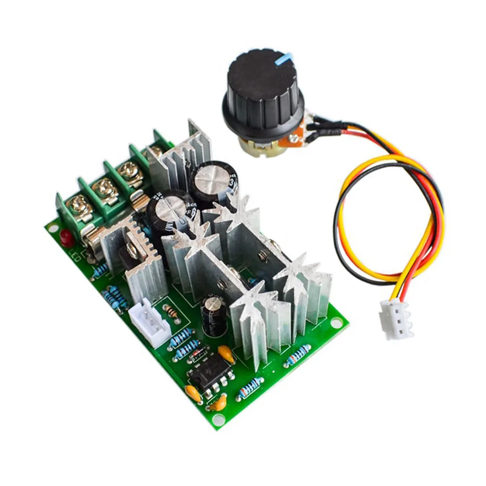 DC10-60V 12V 24V 36V 48V PWM Motor Speed Controller Switch 20A Current Voltage Regulator Drive Module