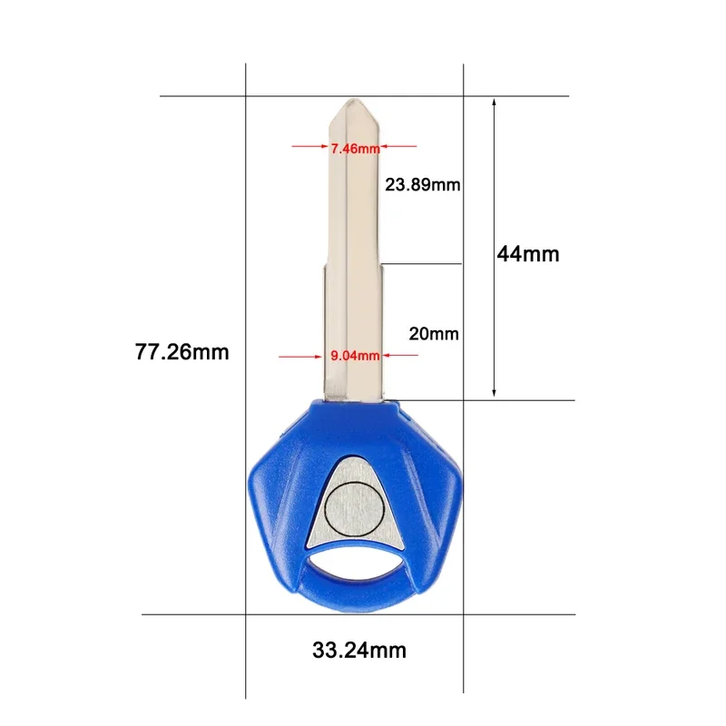 Para Yamaha TMax 500 530 560 Xp500 Xp530 FZ1 FZ4 FZ6 FZ8 XT660 XJR1300 FJR1300 XJ6 llave en blanco hoja sin cortar motocicleta universal CNC