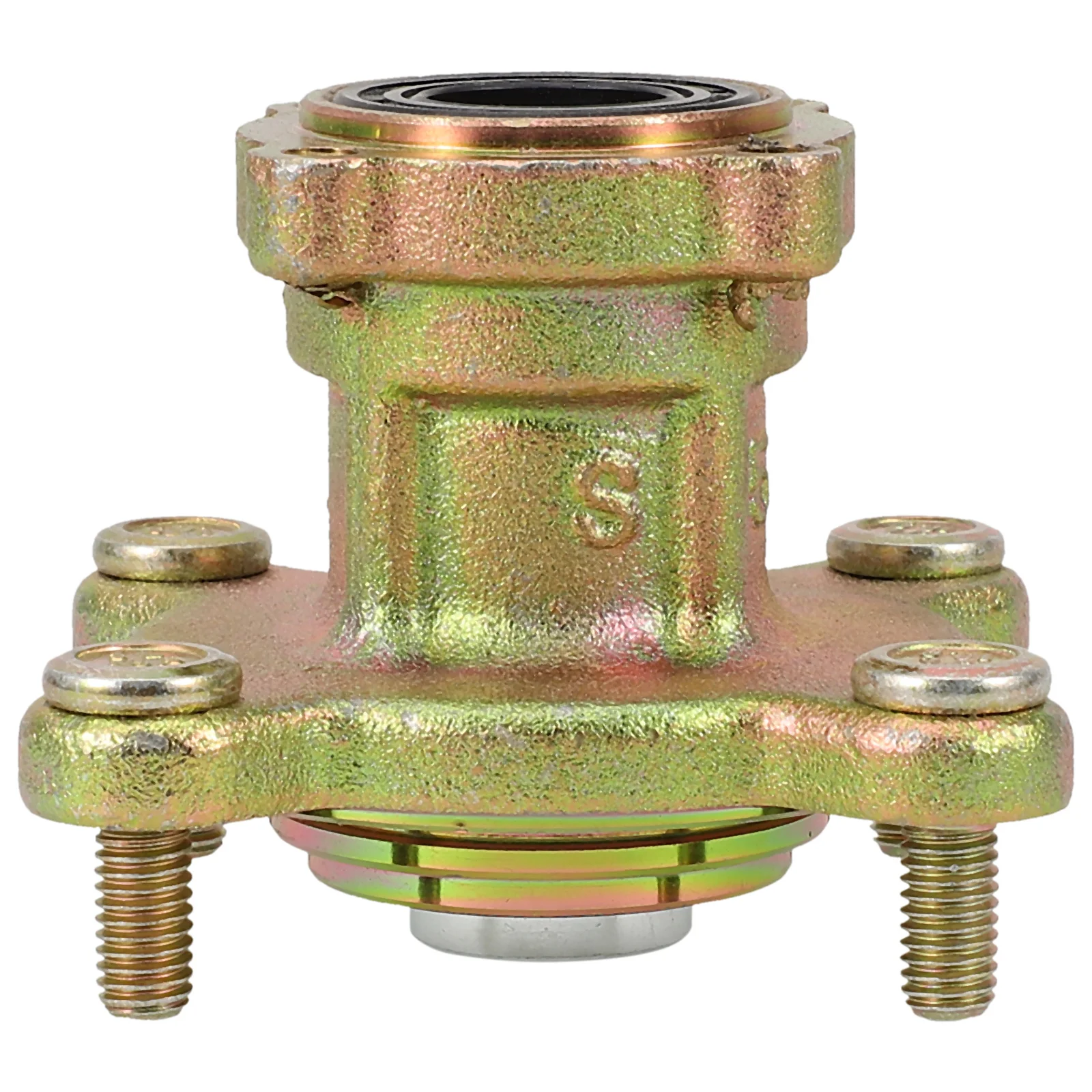 

Front Wheel Hub Assembly Metal Durable Brake Disc Wheel Rim Hub for Go Kart Atv Versatile Brake Disc Off-Road Driving