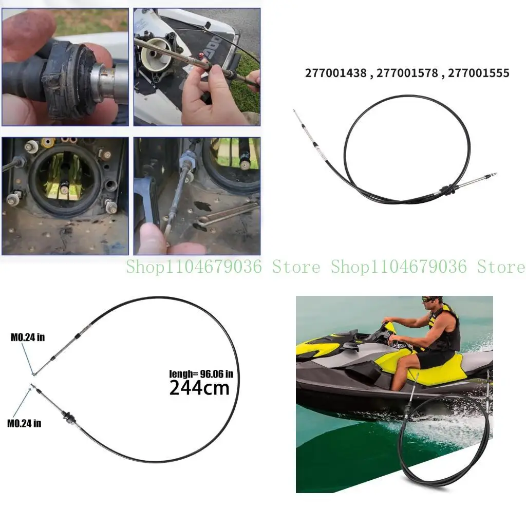 

652F Replacement 277001438 277001578 277001555 Motorboat Repair Steering Cable Wire