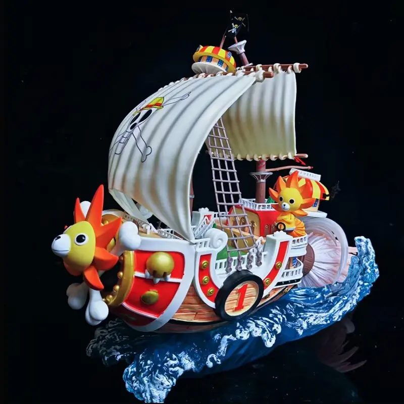 One Pieces Pirates Boat Going Merry/ Thousand Sunny Grand Pirate Ship Action Figure Cartoon Figure Collectible Model Kids Toys