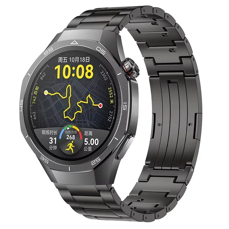 20mm 22mm Titanium Strap for Huawei Watch GT5 Pro 46mm Luxury stainless steel watchband for Huawei Watch GT5/Pro GT4 46mm Correa