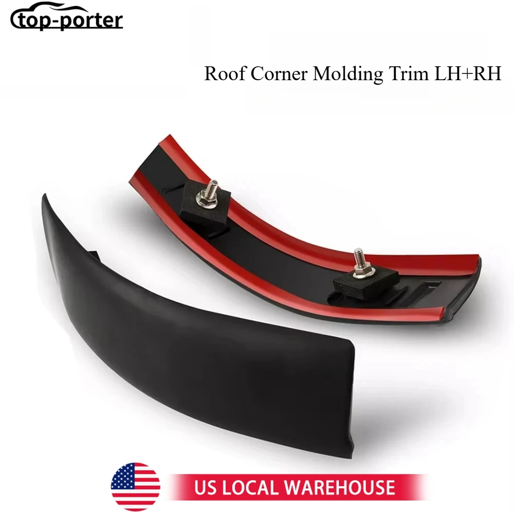 

F81Z-2551729-AAB 81Z-2551728-AAB Cab Corner Roof Molding Trim Upgraded For 1999-2007 Ford Super Duty F250 F-350 F-450