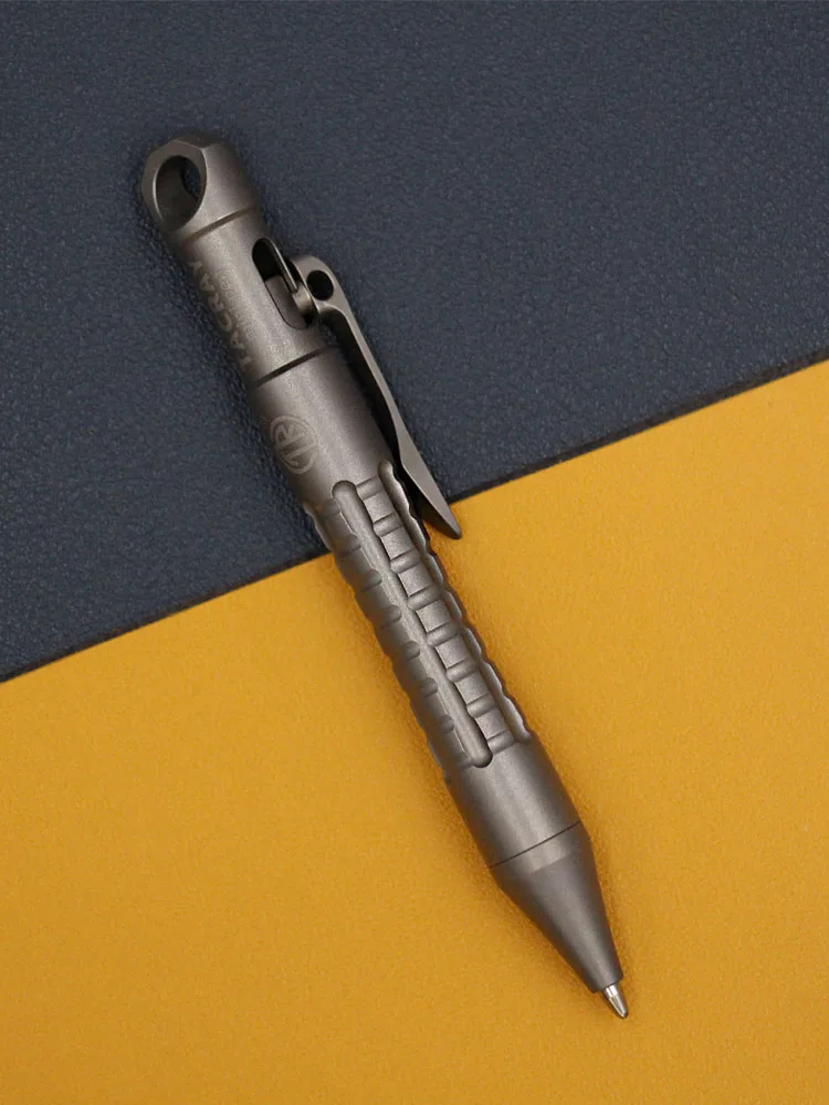 Imagem -06 - Titanium Alloy Tactical Pen Negócios Bolt Pen Metal Imprensa Simples Portátil Outdoor Multi Função Pen Edc