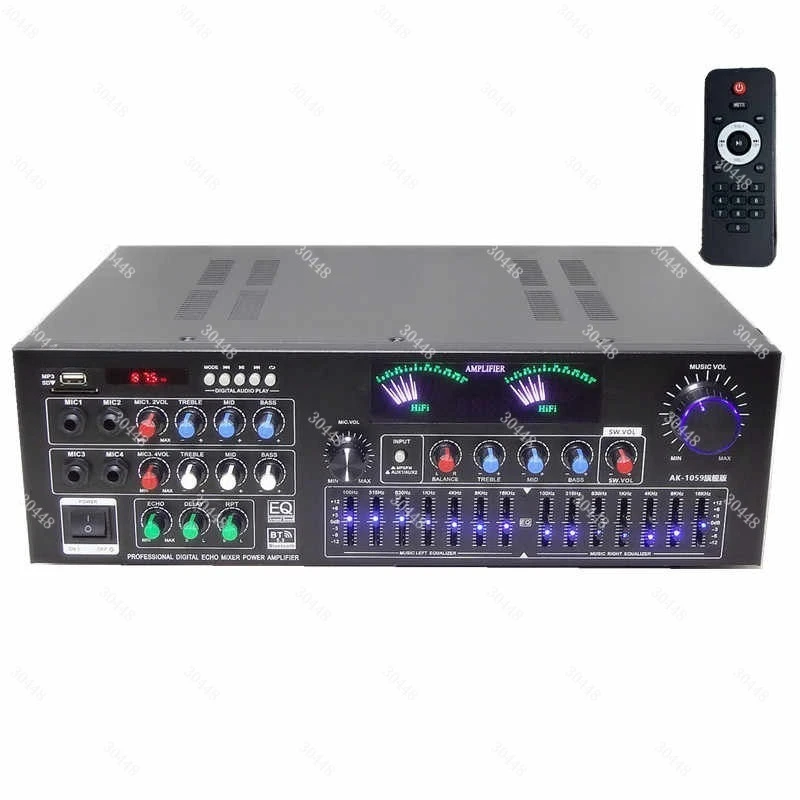 Home Theater 2.1 Channel High Power Amplifier USB Drive Subwoofer Bluetooth Digital Decoder Lossless Playback Amplifier