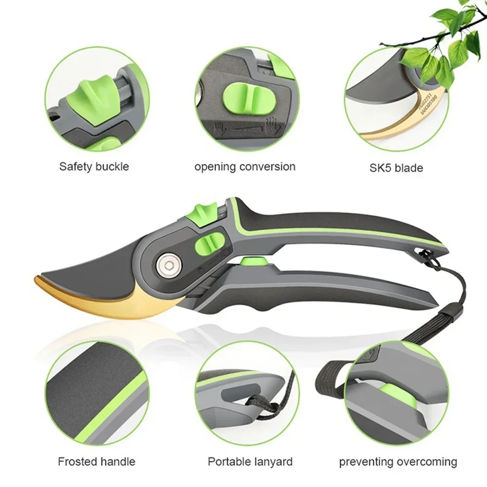 STONEGO Garden Shears for Pruning Cutting Branches and Flowers Multifunctional Hand Tool for Gardening