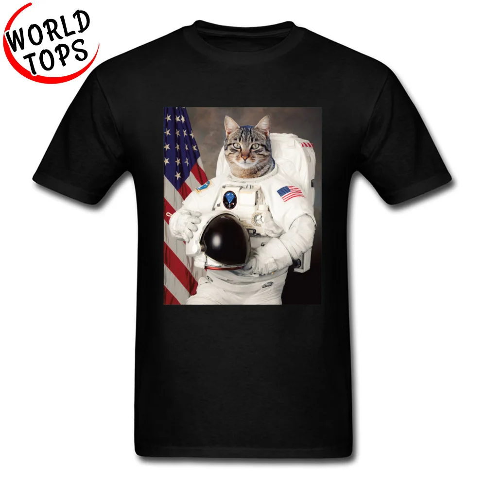 Apollo ASTRO CAT SpaceX CCCP Men's Tshirt Astronaut Yuri Gagarin USSR Space Galaxy Cat Funny Novelty Design T Shirt New