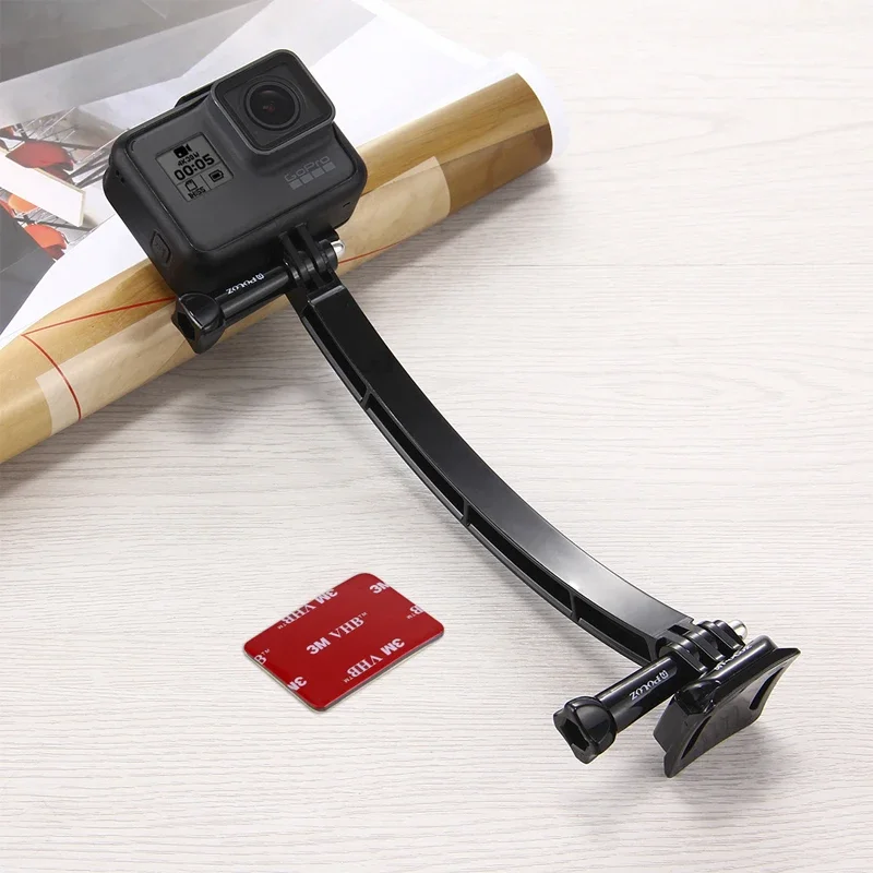 في الهواء الطلق للدراجات النارية خوذة تمديد الذراع Selfie عصا جبل عدة ل GoPro بطل 7 6 5 4 3 SJCAM الرياضة كاميرا الملحقات