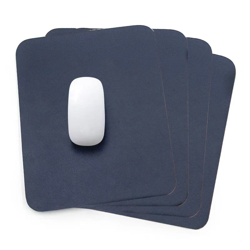 2PCS ใหม่แผ่นรองเมาส์หนัง PU ขนาดเล็กกันน้ำกันลื่นสำหรับพีซี/แล็ปท็อปสำนักงานเกมโรงเรียนอุปกรณ์เสริม (23x20 ซม.)