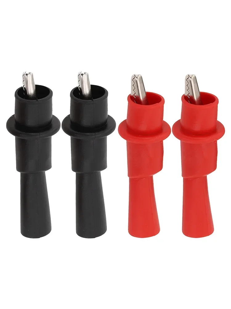Circuit Tester Metal Crocodile Clip Probe Circuit Rubber Insulation Test Voltage Comfortable To Hold Convenient