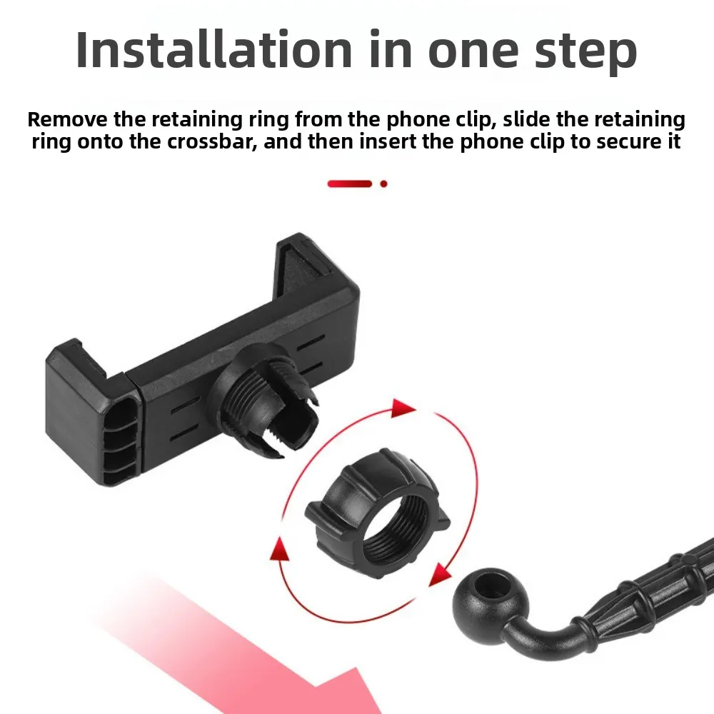 Dual Phone Position Fill Light Phone Holder Stable Base Portable Live Streaming Fill Light Lighting Bracket Universal