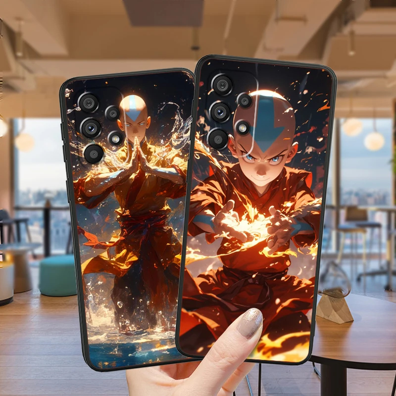 Avatar The Last Airbender Art For Samsung Note 20 10 Ultra Plus A31 A14 A12 A70 A34 A25 A04 A05 A15 A24 5G Black Funda