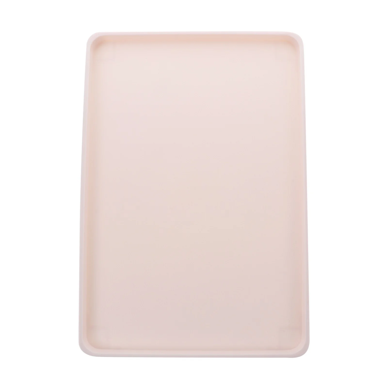 Plateau de rangement en plastique Anti-chute de grande capacité, plateau de service rectangulaire antidérapant pour organisateur de salle de bain de chambre d'hôtel 1 pièce