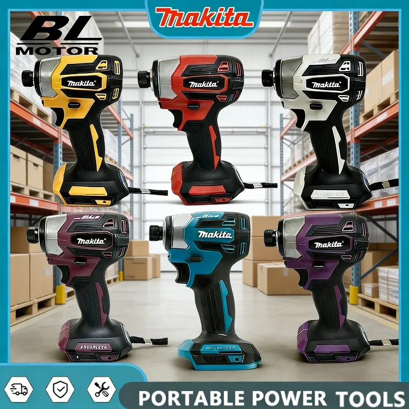 

Makita DTD173 Cordless Brushless 180 N·M Impact Driver Wood Bolt For 18V Battery T-Mode Electric Drill Rechargeable Power Tools